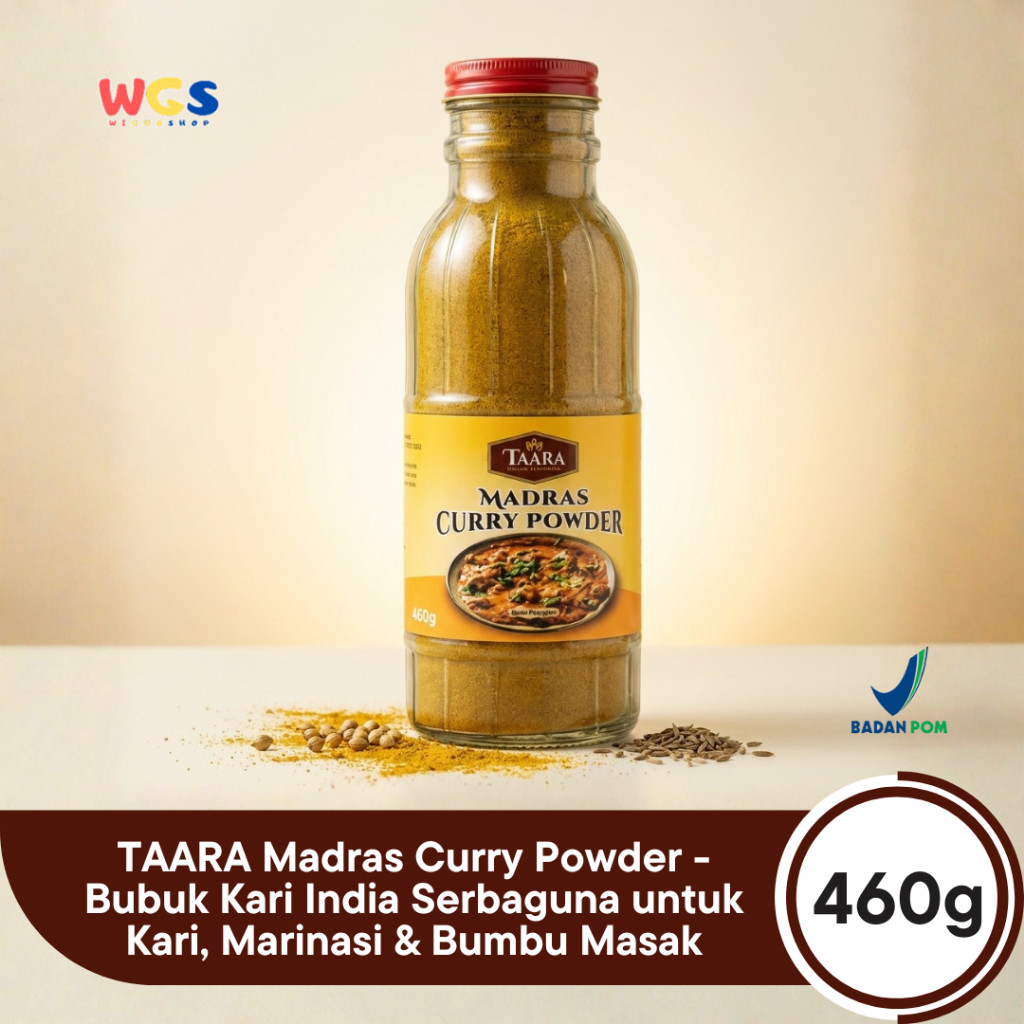 TAARA Madras Curry Powder 460g - Bubuk Kari India Serbaguna untuk Kari, Marinasi & Bumbu Masak