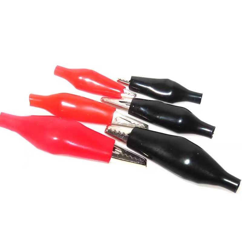 Capit Aki Jumper Serbaguna 35mm - Sepasang Jepit Buaya Merah Hitam Kuat

