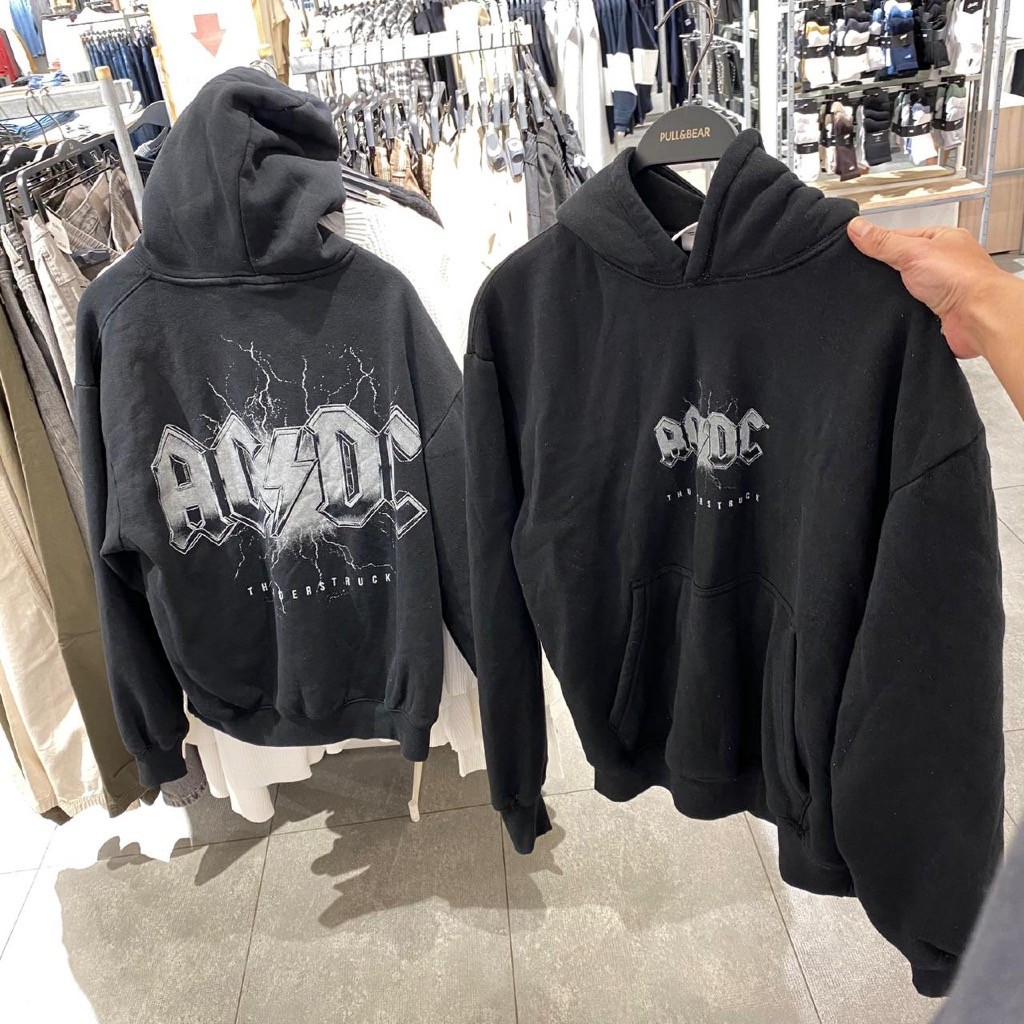 Jastipp. Hoodie Pull&Bear X ACDC Man
