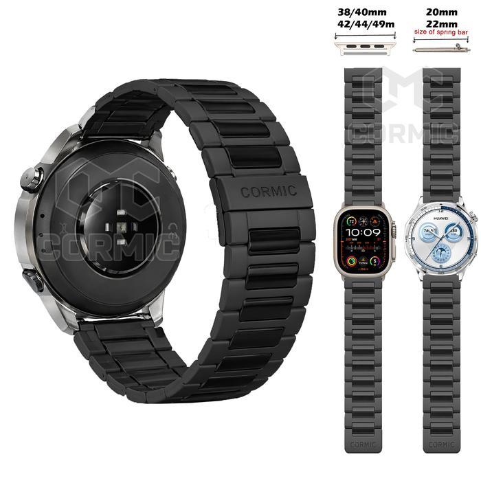 CORMIC Strap Swatch NEO Tali Jam Tangan Stainless Steel Magnet Rantai Metal 22mm 20mm Universal Size