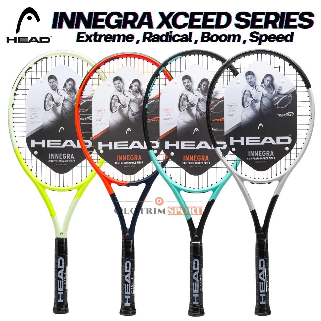 Raket Tennis HEAD INNEGRA XCEED SERIES EXTREME RADICAL BOOM SPEED GRAVITY S20 100% ORIGINAL HEAD