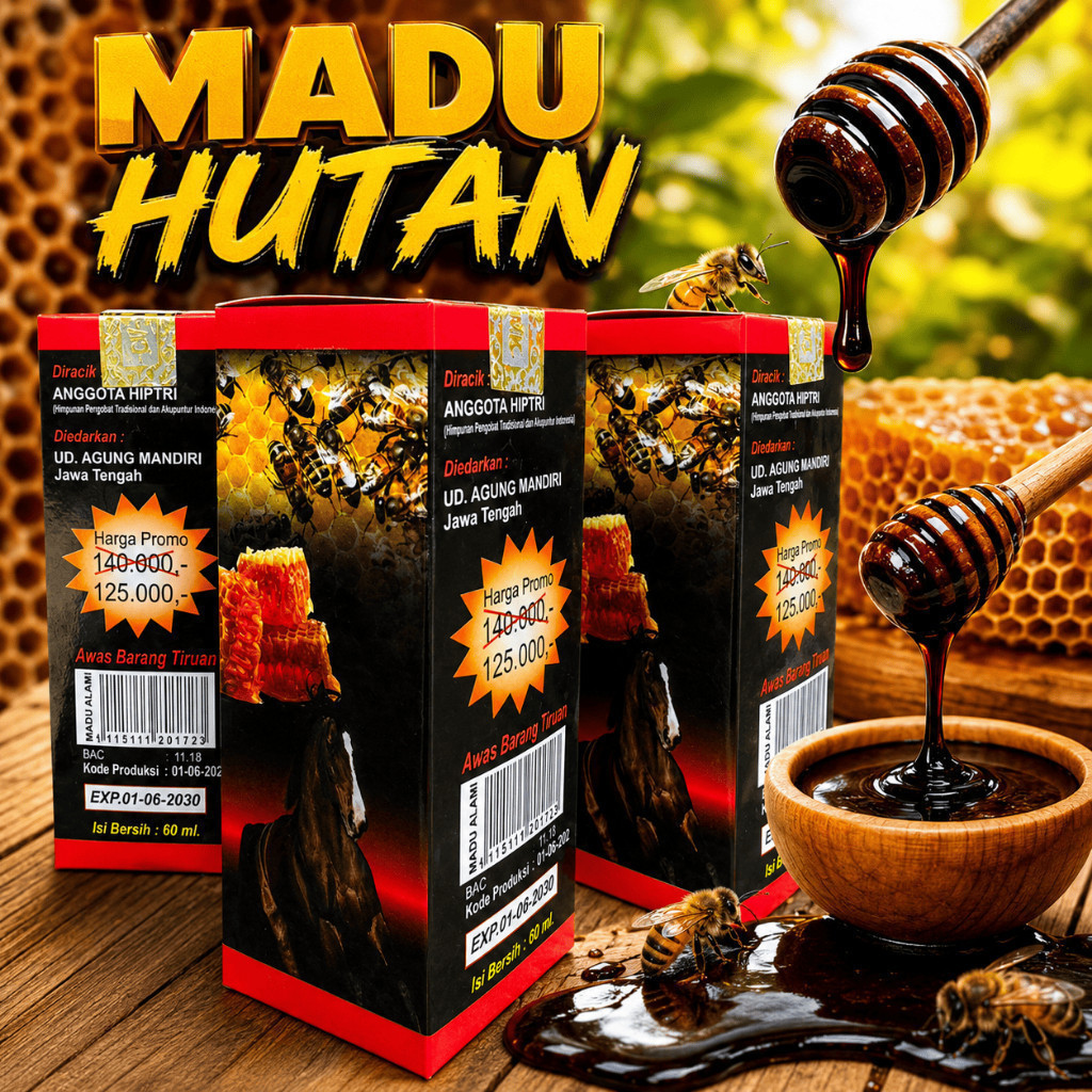 madu cap kv4t madu alam hitam pahit original herbal alami cap tonik madu (69)