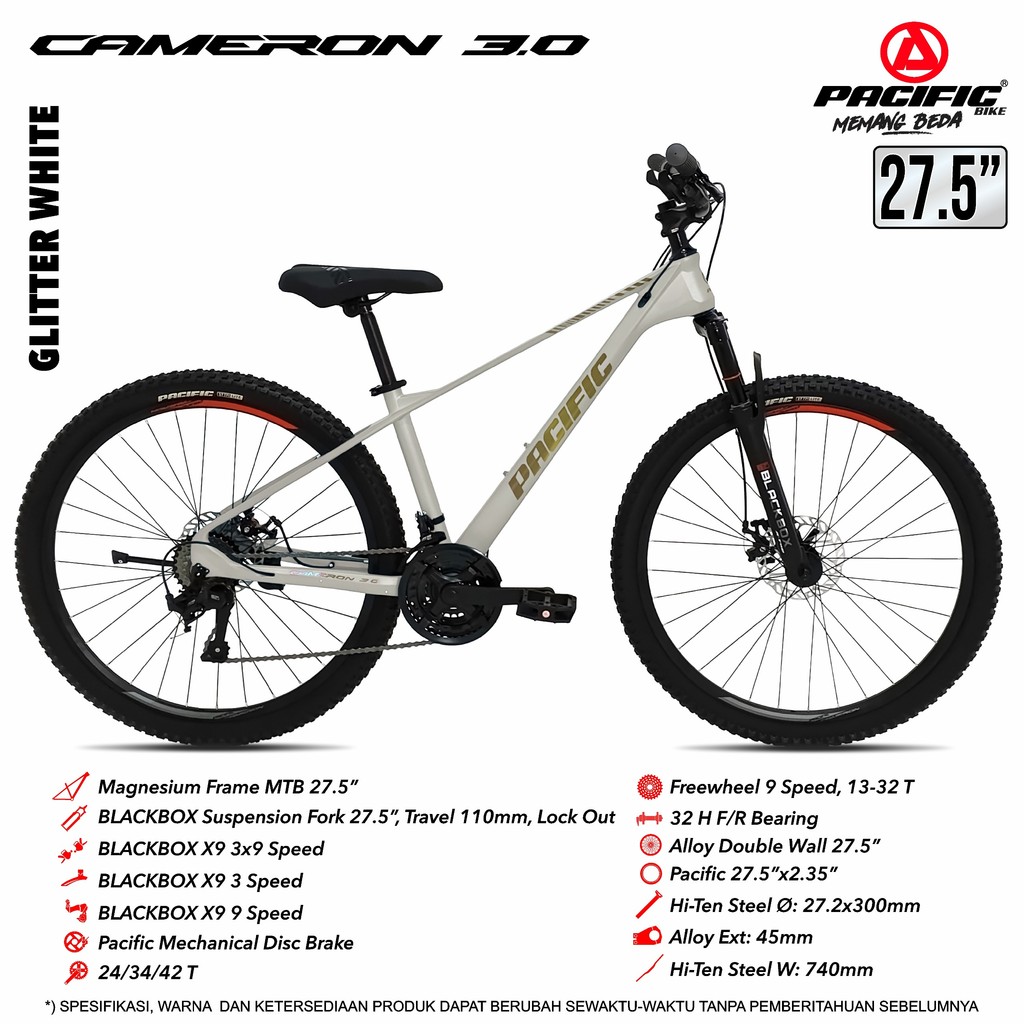 SEPEDA GUNUNG MTB 20 24 26 27.5 INCH PACIFIC INVERT SCOUT / PACIFIC CAMERON 3.0 FRAME MAGNESIUM
