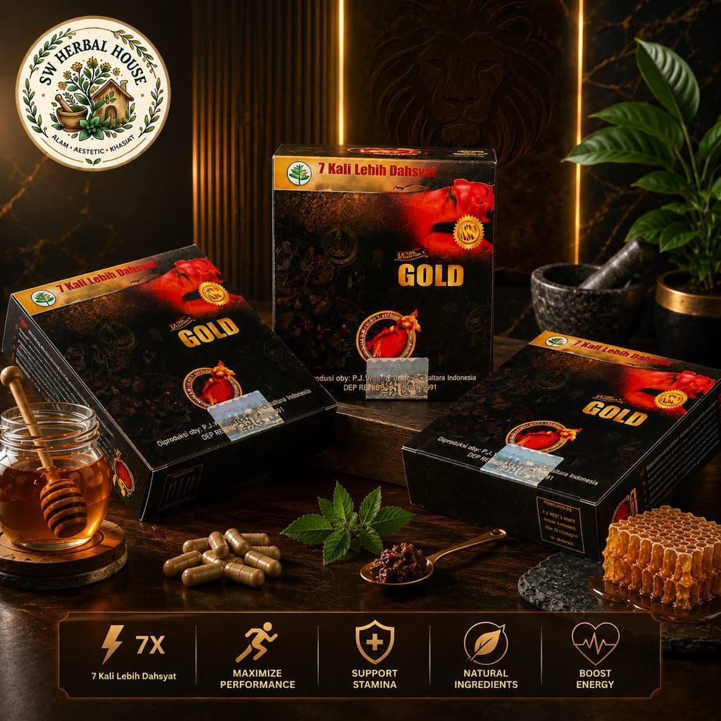 [FLW] UM ORIGINAL [EMAS] Madu Serbuk Kapsul Urat Original Asli Alami 100% - Paket Gold