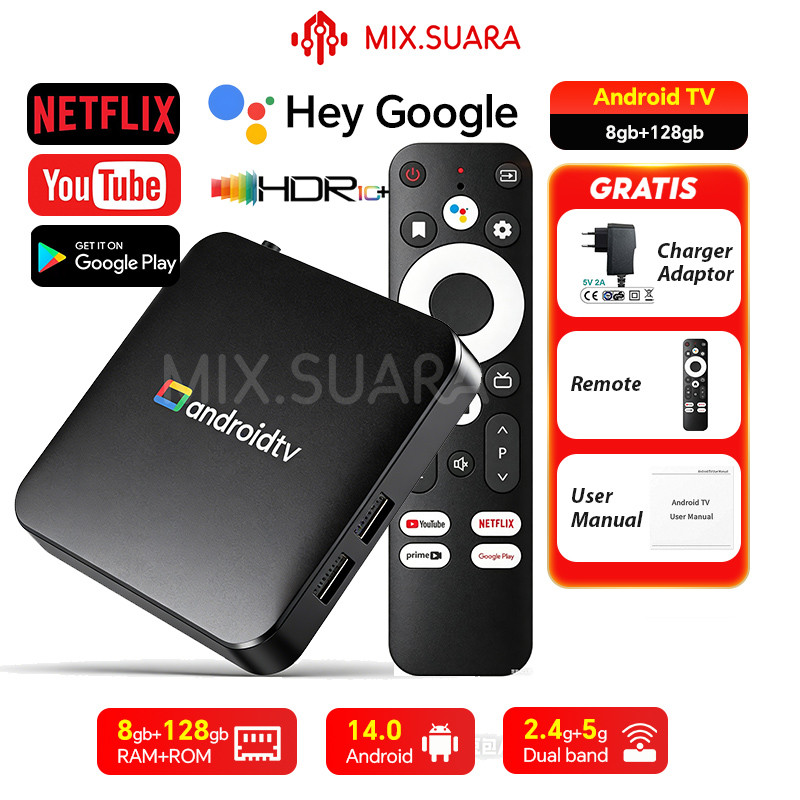 Android TV Box 8+128GB Android 14.0 H96 MAX 5G 4K Ultra HD Smart TV Box Media Player / STB Android T