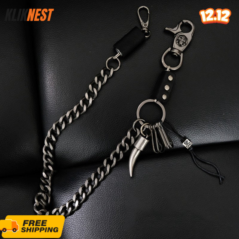 Rantai Dompet Pria Keren / Rantai Dompet Punk / Rantai Celana Dompet / Dompet Rantai Pria