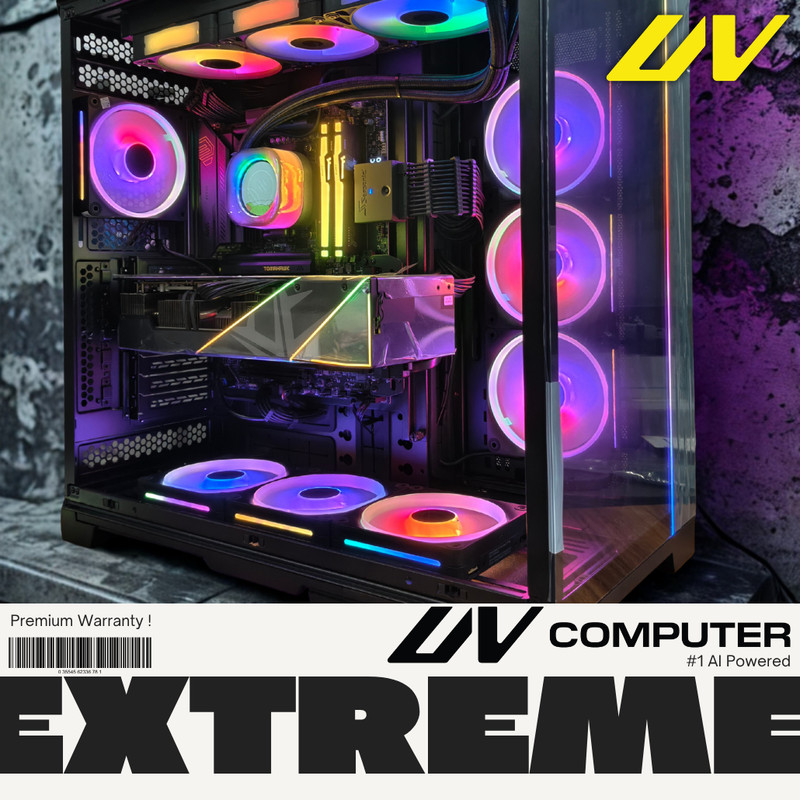 UV Extreme PC Nvidia Geforce RTX 5090 32GB | AMD Ryzen 9 9950X3D | DDR5 2x16GB 6000MHz Gaming | NVMe