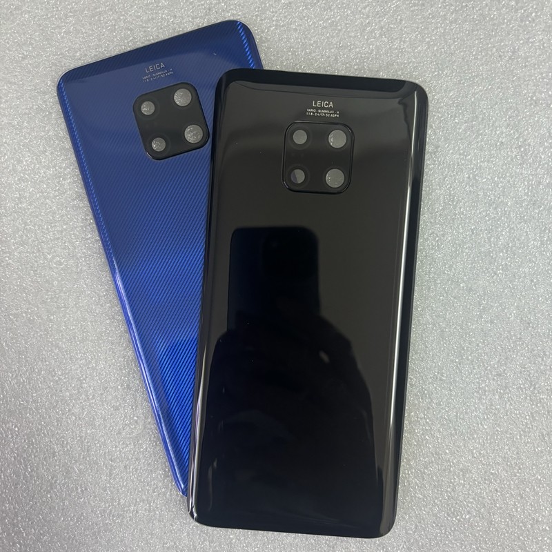 For Huawei Mate 20 Pro Back Battery Cover Back Door Housing Case Glass Panel With Camera Lens Frame 