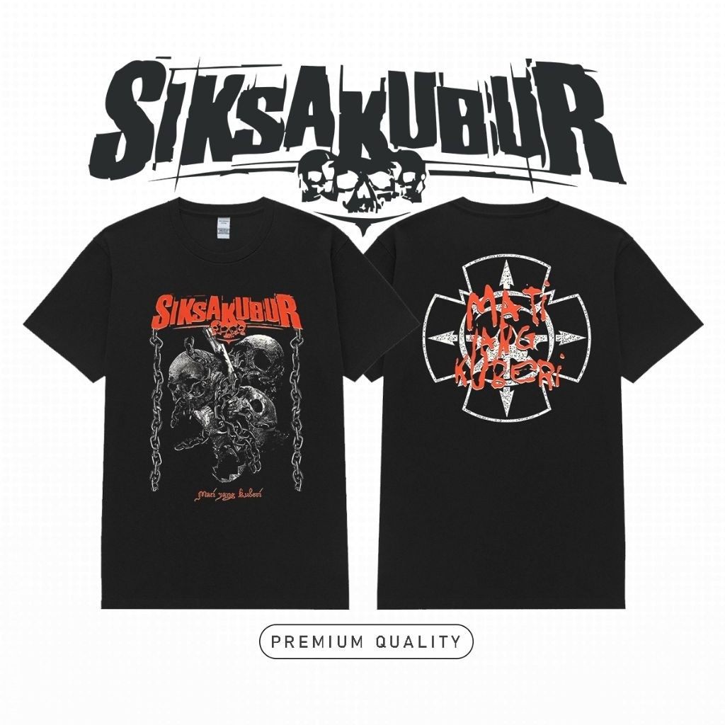 (COD) Baju Band Siksa Kubur / Kaos Siksa Kubur Music Metal Rock / Cotton Combed 24S