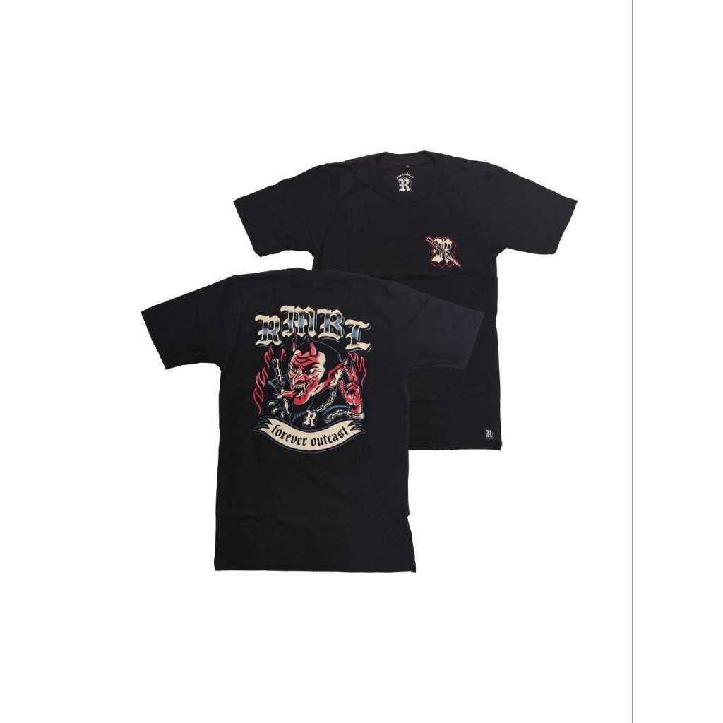 (COD) RMBL Kaos / TShirt Devil Black / Ts Dvl BK