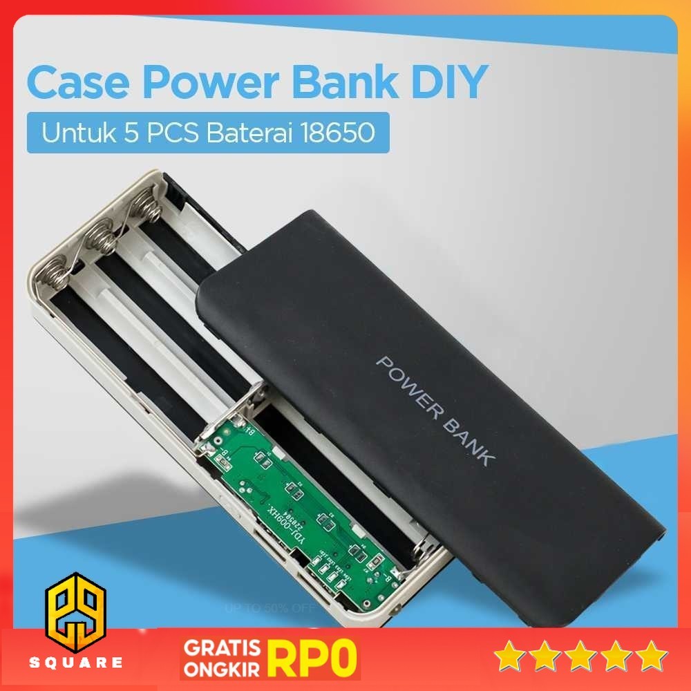 VBESTLIFE Case Power Bank DIY untuk 5 PCS 18650 - YDJ-009HX Original 99 Square