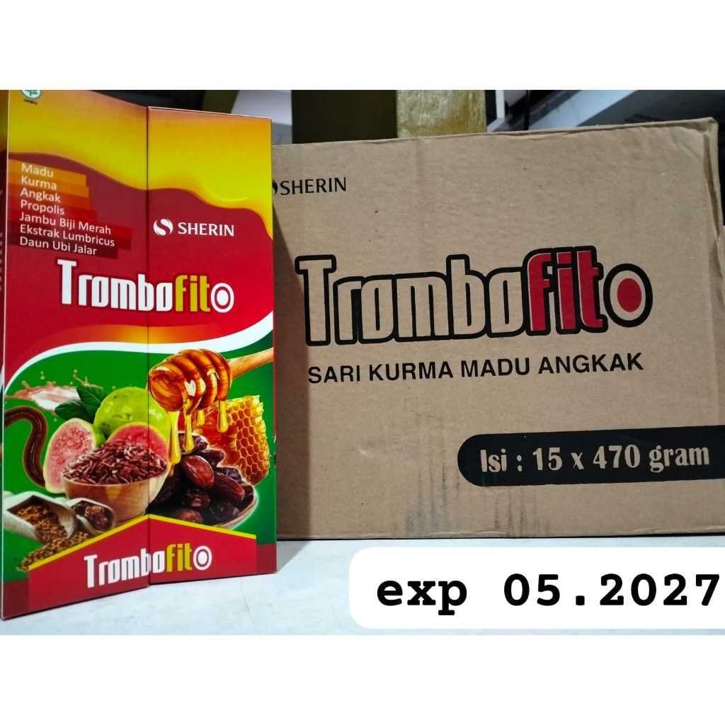 ORI TROMBOFIT Sari Kurma Madu Angkak plus Ekstrak Lumbricus - Tingkatkan Trombosit, Obat DBD & Tipes