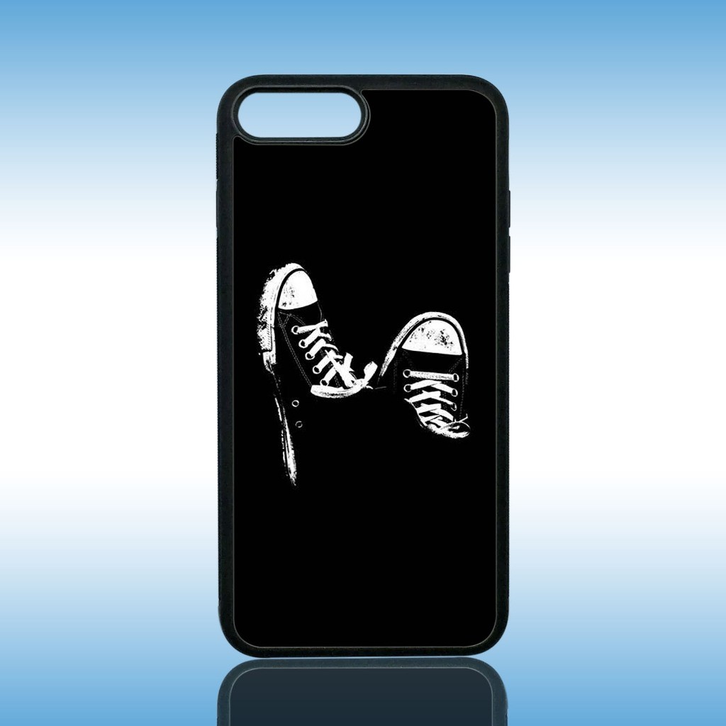 Case IPhone 7 Plus - Casing Hp IPhone 7 Plus ( BLCK ) Silikon Hp IPhone 7 Plus - Softcase Glass Kaca