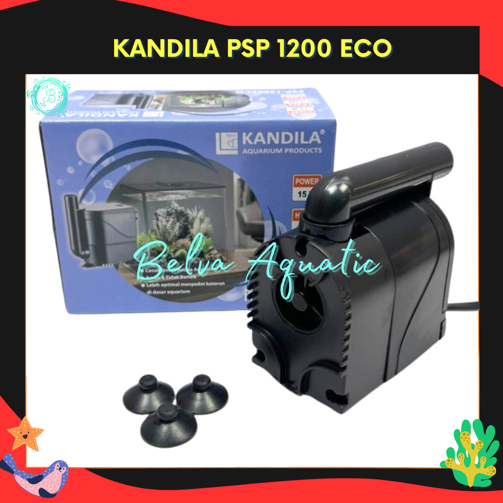 Kandila Psp 1200 Eco Pompa Celup Aquarium Kecil 1200 Kandila Psp Eco 1200