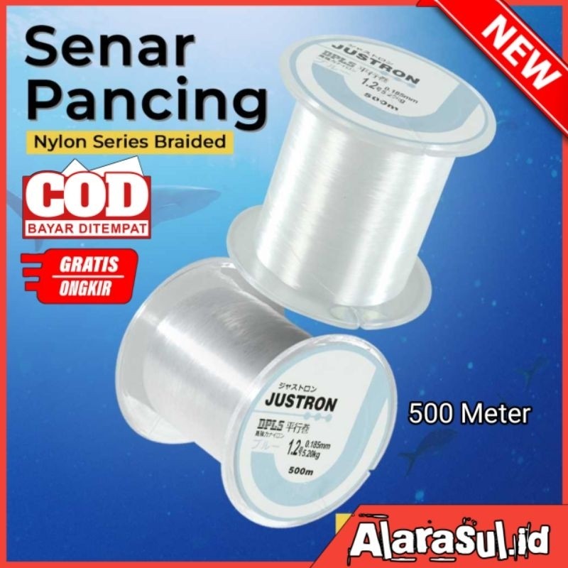 Senar Pancing Tali Pancing DAIWA JUSTRON Senar Tali Benang Pancing Nylon Series Braided 500M DPLS