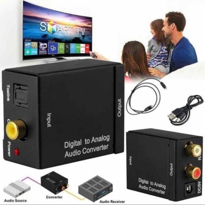 Audio Conventer Digital analog Dari Smart Tv Ke Amplifier Karaoke
