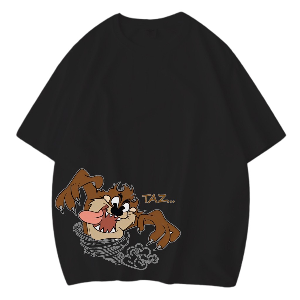 T-shirt Vintage Tazmania Kaos Pria Wanita Unisex Sablon DTF