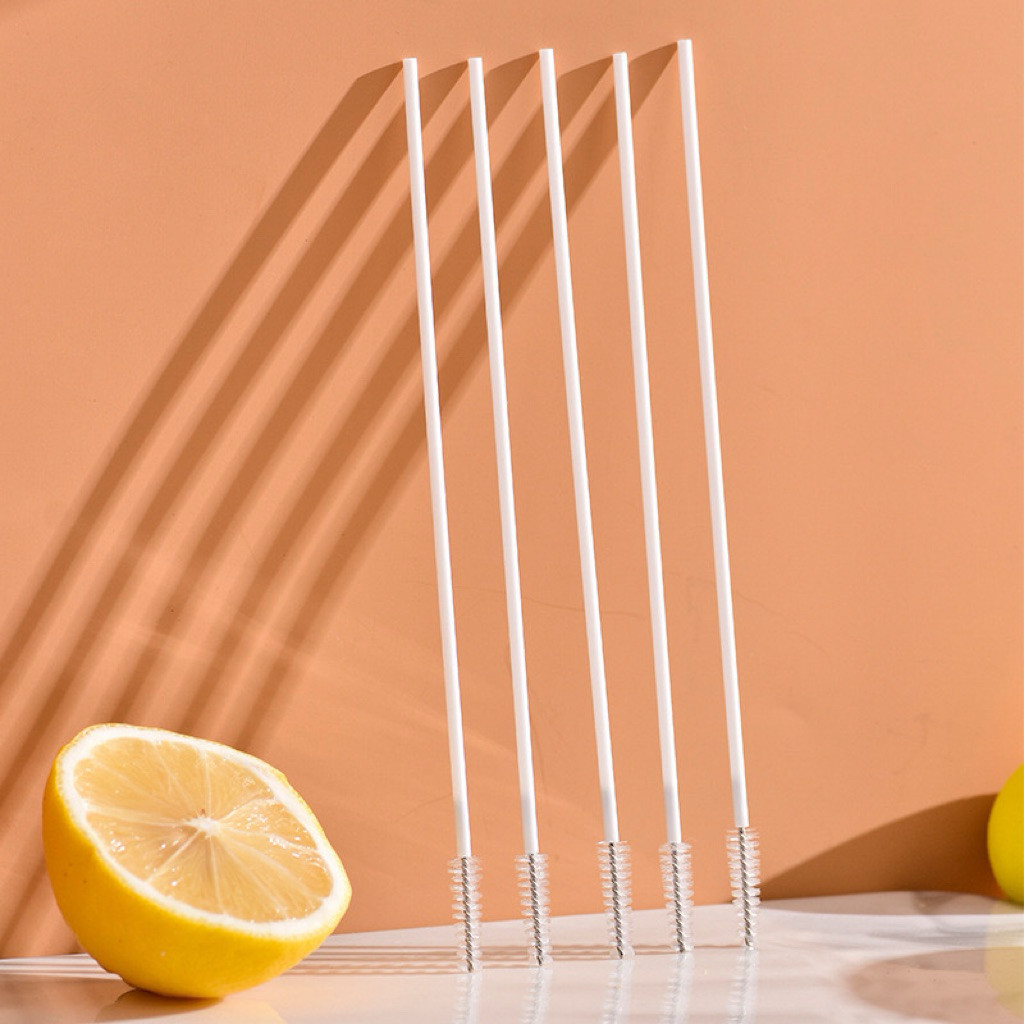 Sikat Pembersih Sedotan gagang plastik untuk membersihkan sedotan pada tempat minum anak BB M10