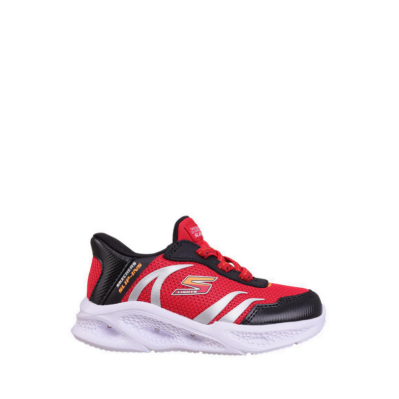 Skechers Skechers Meteor-Lights Boy's Lifestyle Shoes - Red .
