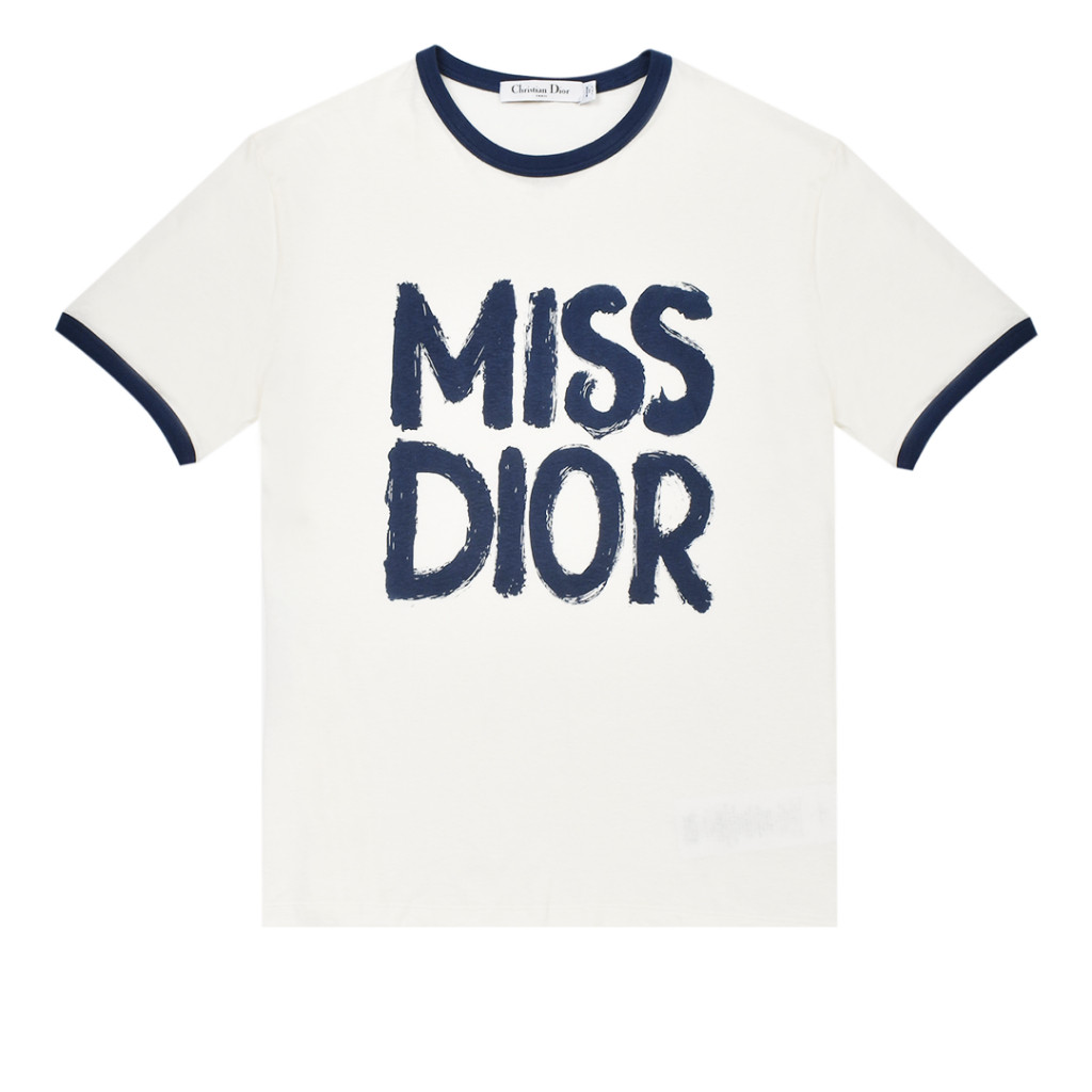 Miss dior graffiti motif tshirt