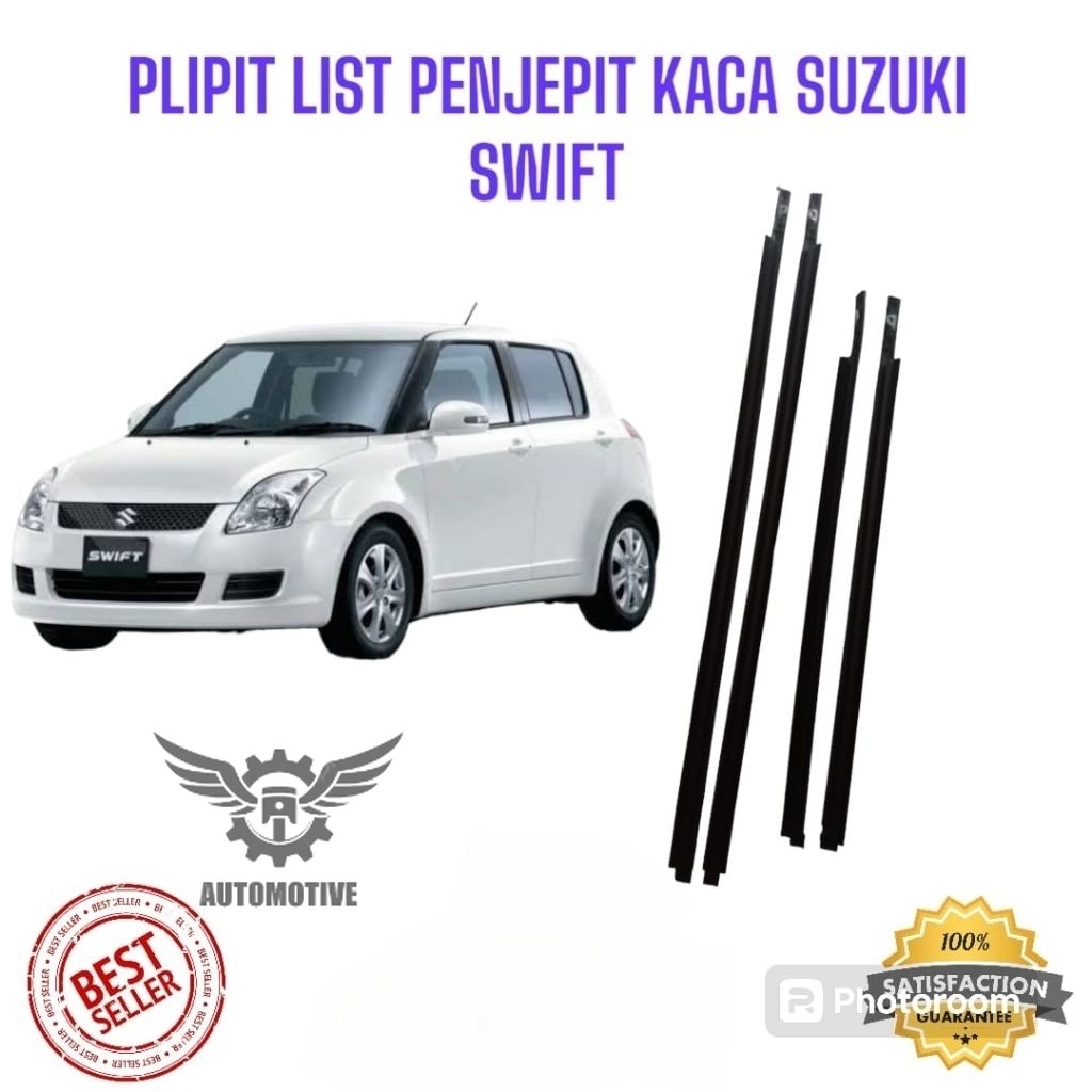 karet pelipit kaca pintu luar mobil  Suzuki Swift