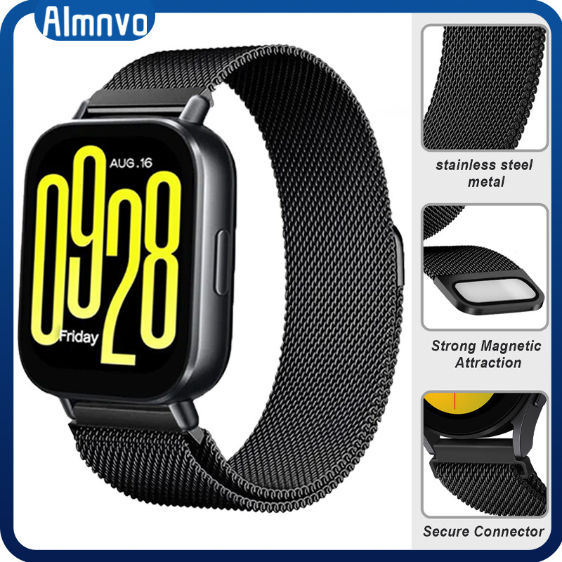 20mm 22mm Milanese Loop Strap for Redmi Watch 5 Active/ 5 Lite /Samsung Galaxy Watch Fe 7 6 5 4 44mm