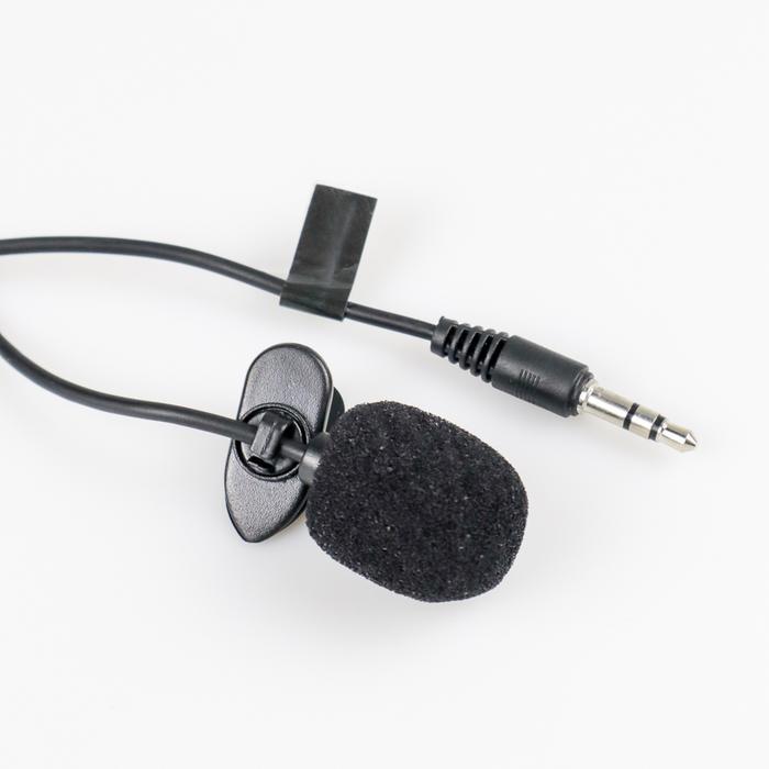 Microphone Jack Audio 3.5 mm Clip On Mic / Vloger Motovlog Mic Youtuber - Mic + Splitter