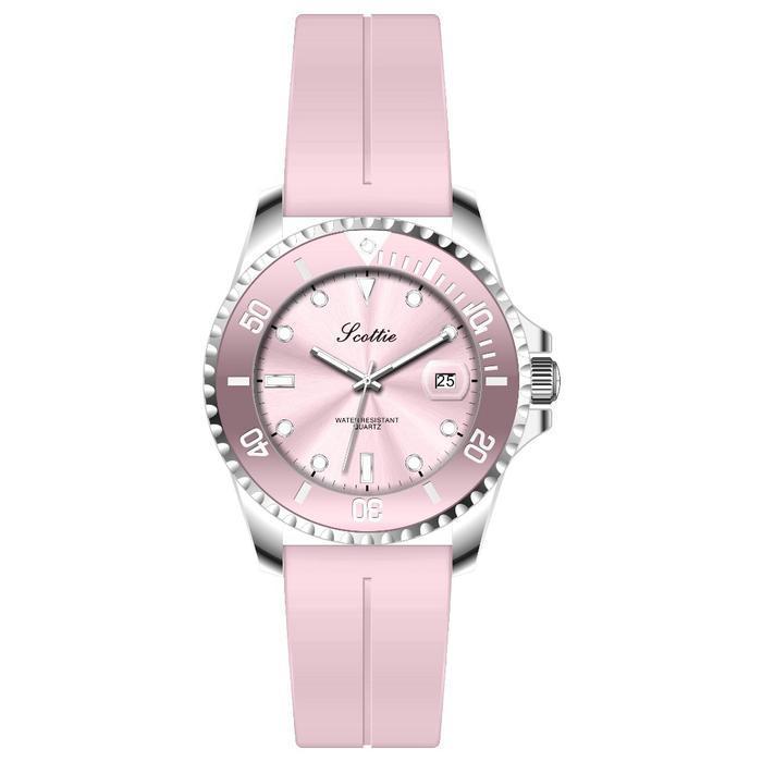 Scottie Electra Jam Tangan Wanita Premium Silicone Strap Stylish Kekinian Jam Tangan Cewek Quartz Sp