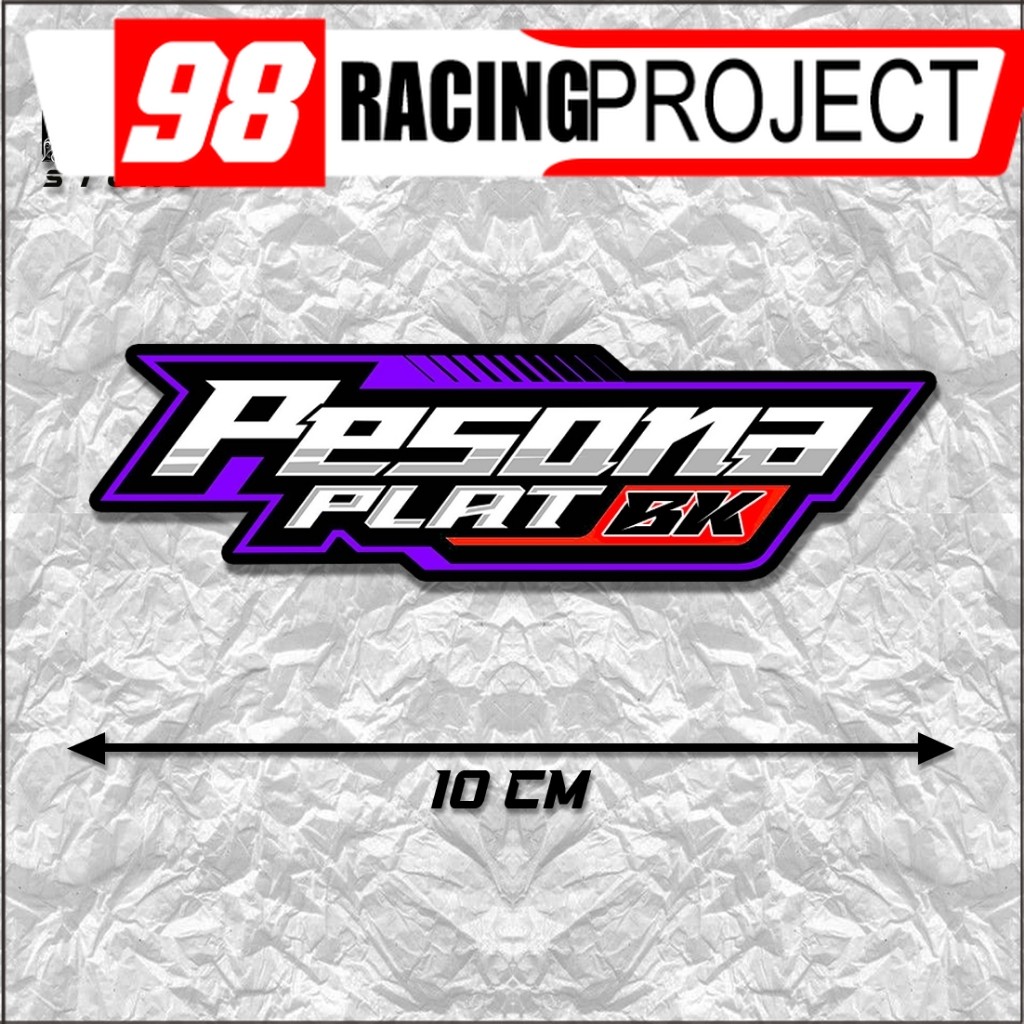 Stiker Pesona Plat Bk | Sticker Motor | Sticker Variasi | Sticker Racing Stiker Mobil
