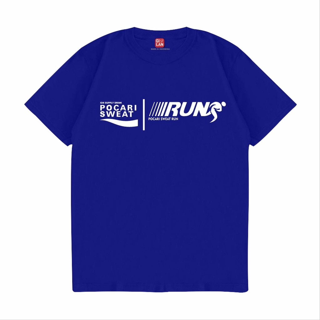 KAOS BAJU POCARI SWEAT RUN MARATHON LOGO OLAHRAGA