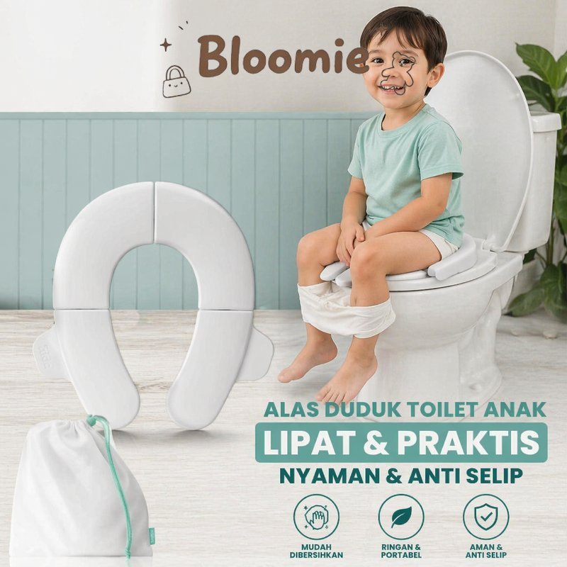 Alas Duduk Toilet Anak Lipat Portable Potty Training Seat Anti Slip Cocok Toilet Dewasa Untuk Travel