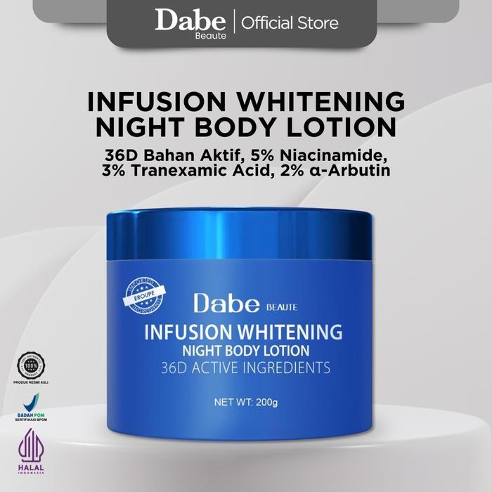 [7.7] INFUSION WHITENING NIGHT BODY LOTION DABE BEAUTE - 1 Night Lotion