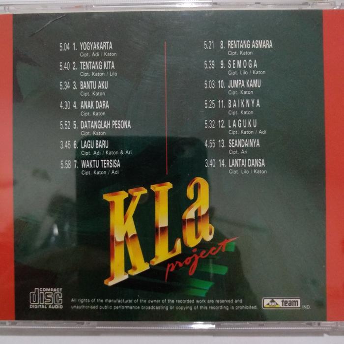 CD kla project - best collection. katon bagaskara dewa 19 ahmad band