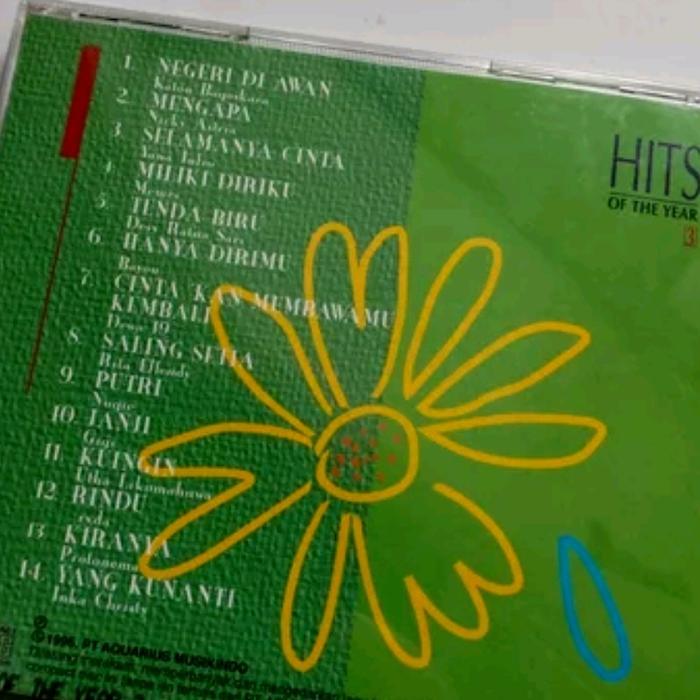 CD HITS OF THE YEAR 3. katon bagaskara nicky astria yana julio memes desy ratnasari bayou dewa rita 