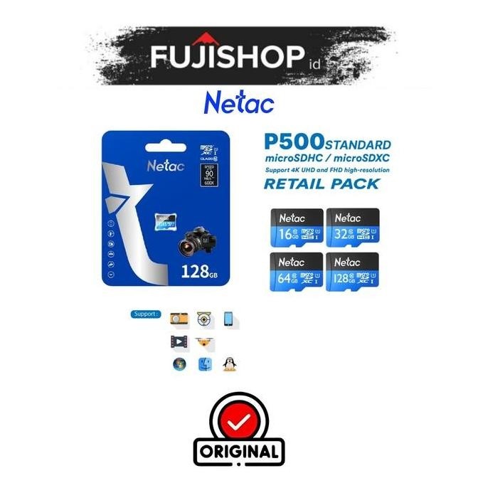 Goodseller- Netac MicroSD P500 Ultra Micro SD SDHC 16GB 32GB 128GB Retail Pack