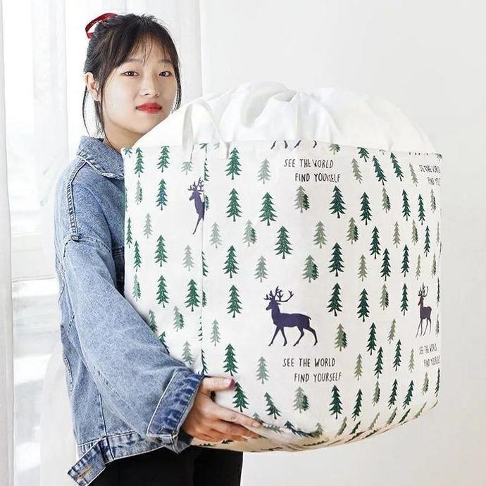 Storage bag jumbo 100 liter Keranjang Baju Tempat baju storage box LAD