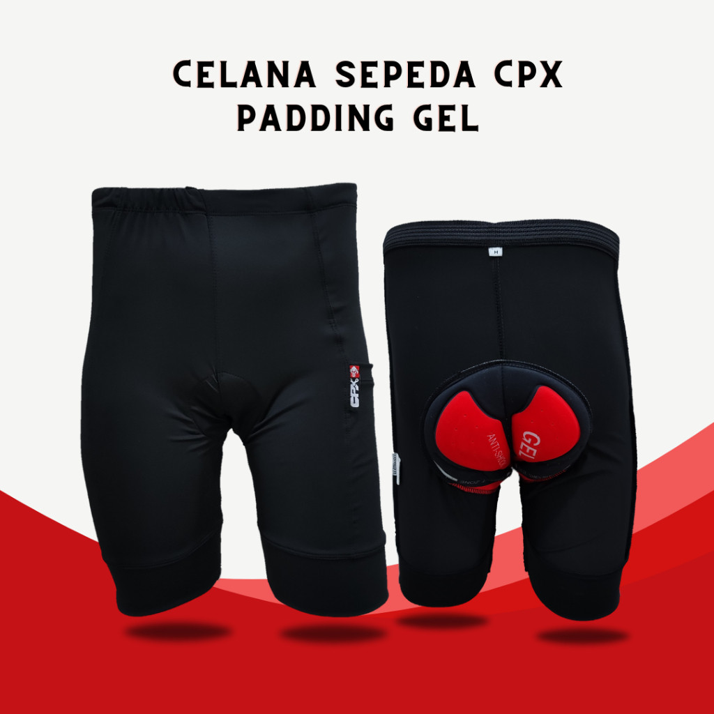 FRANKSTAR  Cpx Celana Sepeda Ketat Padding Gel 3D Spandek Lycra Tebal Adem Pinggang Kansai Anti Lici