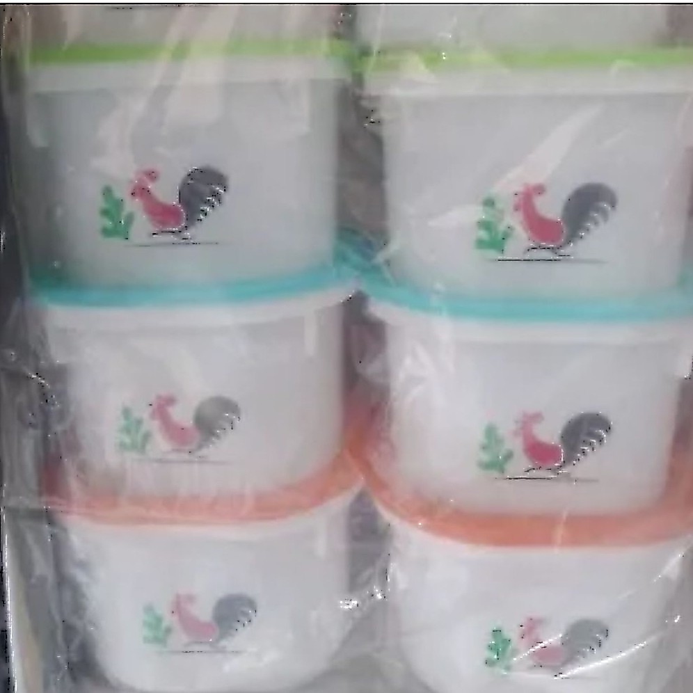 Mangkuk Plastik Persegi (Ayam Jago)