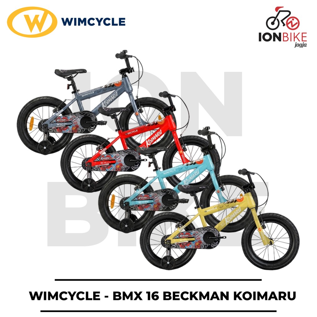 Sepeda BMX 16 Wimcycle Beckman Elco Koimaru Terbaru - Wim Cycle Anak Cowok Tebal Awet Ringan Murah C