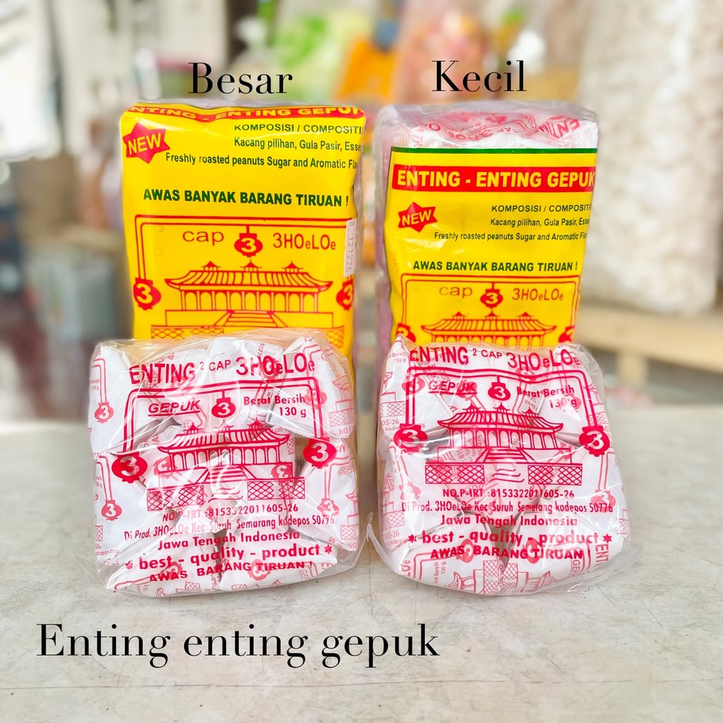 Enting Enting Gepuk Cap Klenteng 3 HooLoo Tingting Kacang Gepuk 3 HoeLoe Semarang