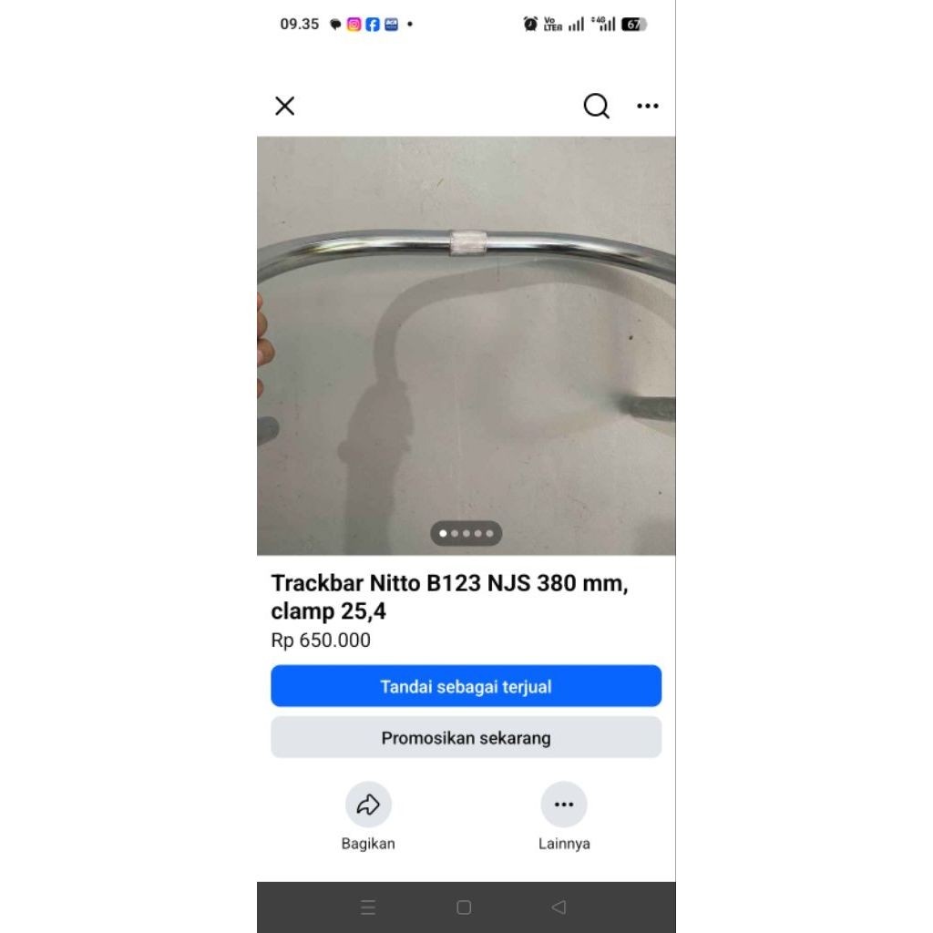 trackbar nitto njs bukan motor