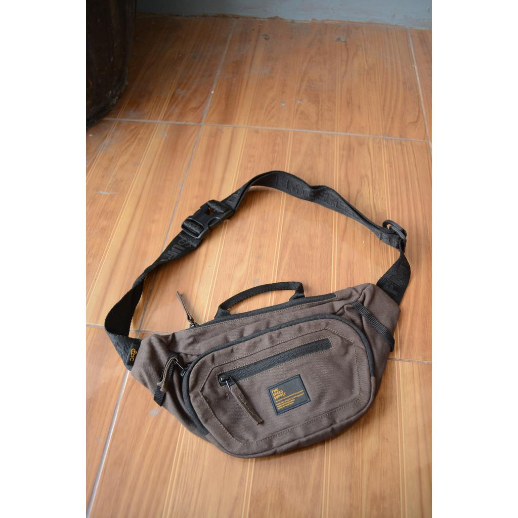 Tas Sling Bag Famo Motorcycle (FMC) Cokelat