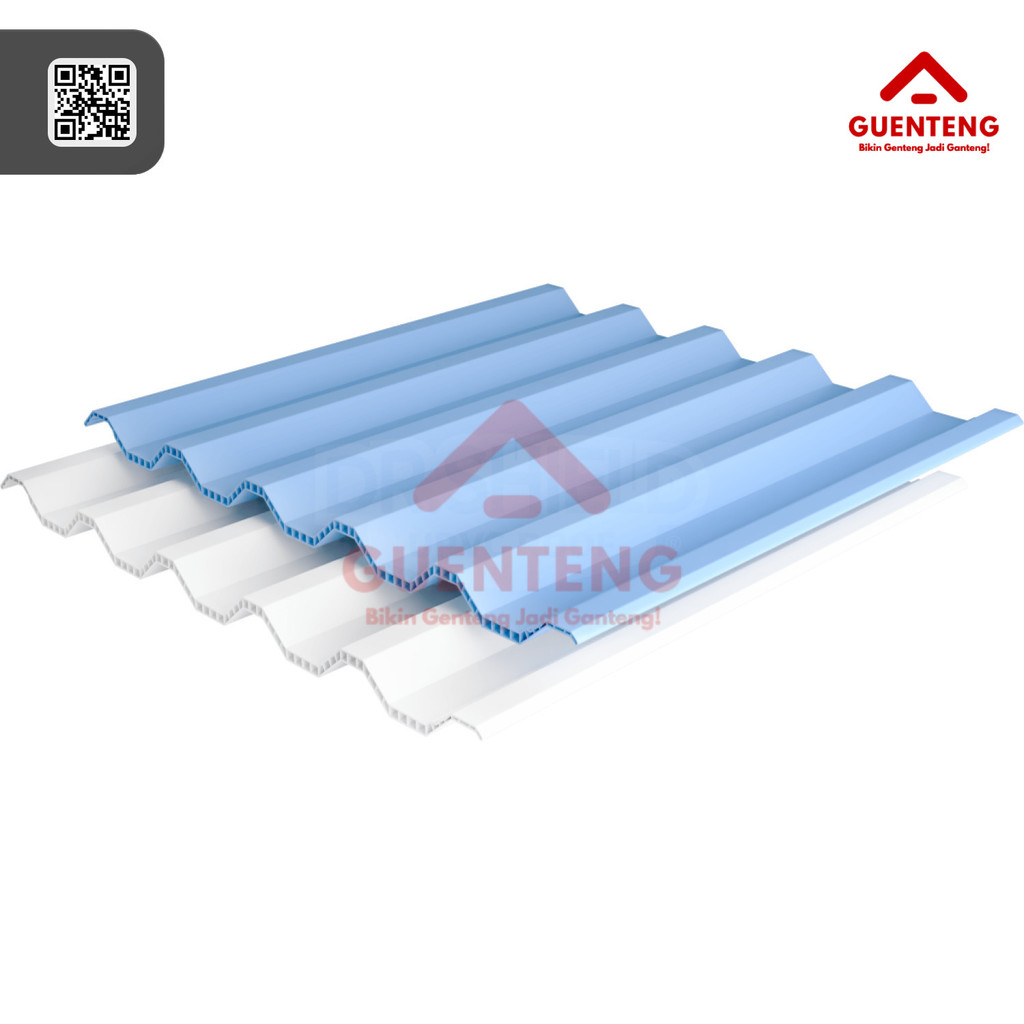 Atap uPVC Alderon Twin Wall Bergelombang