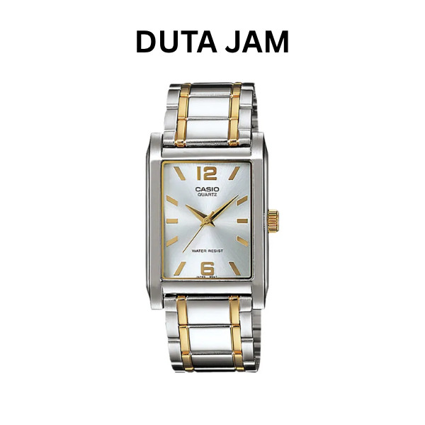 JAM TANGAN PRIA CASIO MTP1235SG-7AD STAINLESS STRAP ORIGINAL