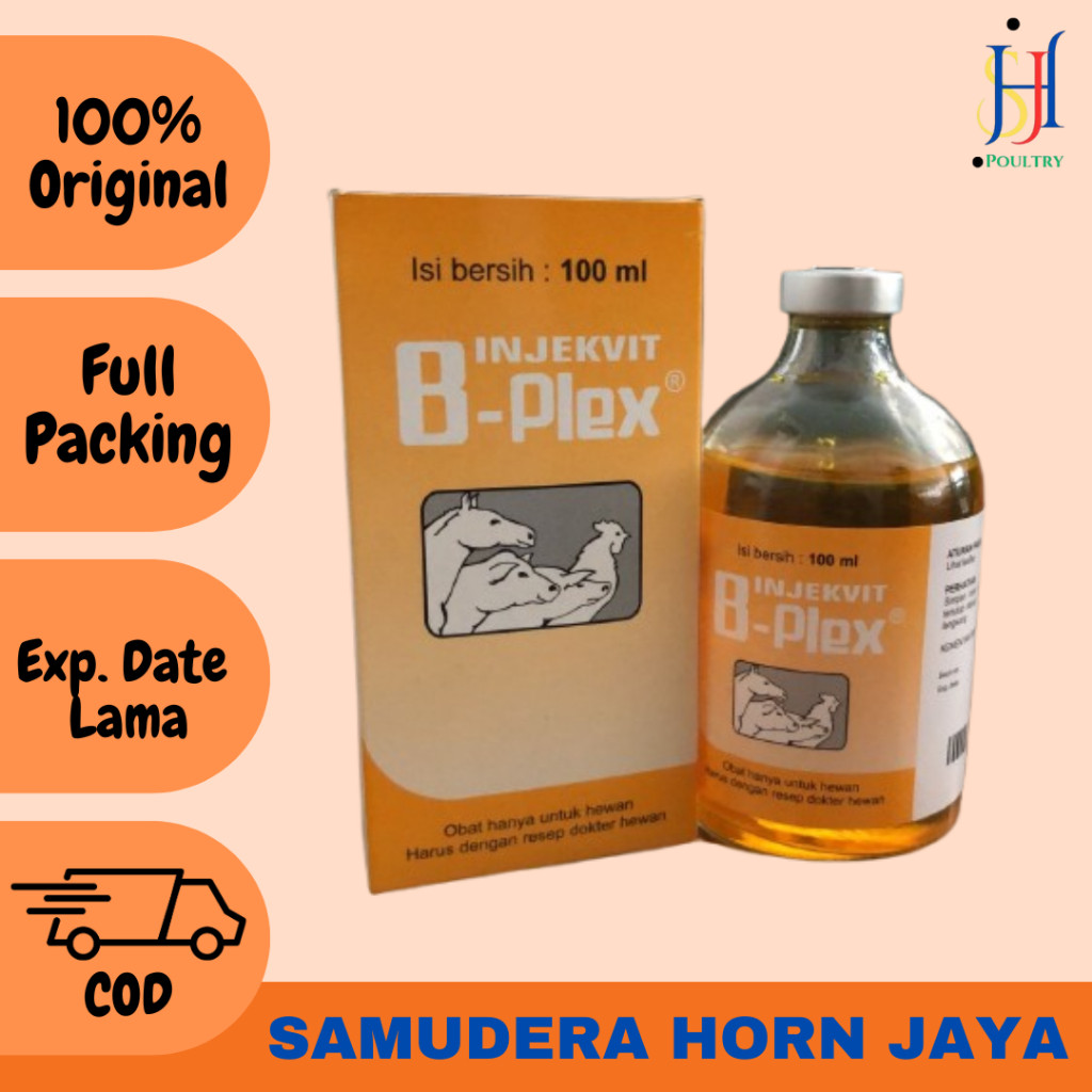 INJEKVIT B PLEX 100 ml Vitamin B Kompleks Complex B Medion PRODUK BERKUALITAS