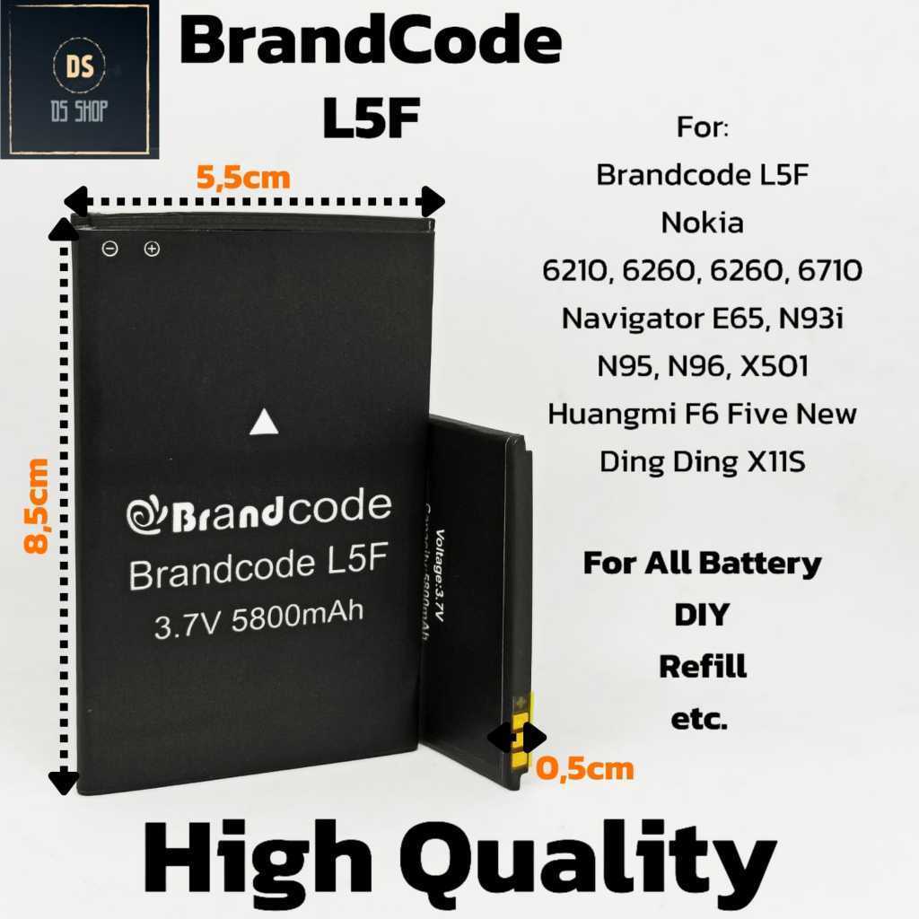 Baterai BrandCode L5F/hp Ding-Ding/huangmi F6 Five New pjg 8.5 lbr 5.5cm