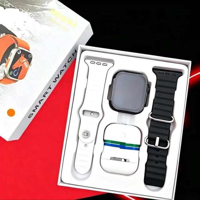 COD Jam Smartwatch T55 Pro Max Ultra Watch i8 Free 2 tali Plus Earphone tws Full layar ada kalkulato