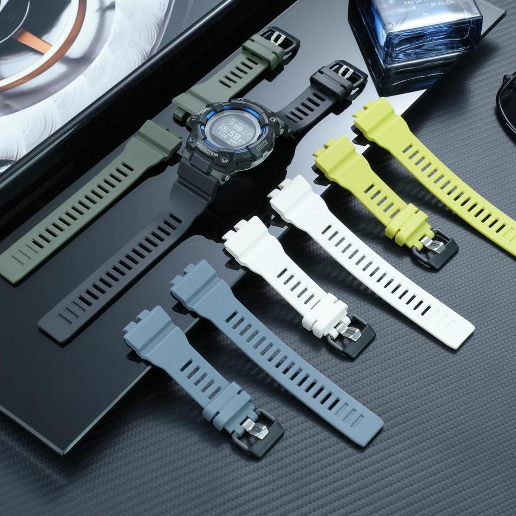 For Casio GBD-100 Series Mofied Soft Waterproof Silicone Wat Band GBD-100 Outdoor Sports Wristband M