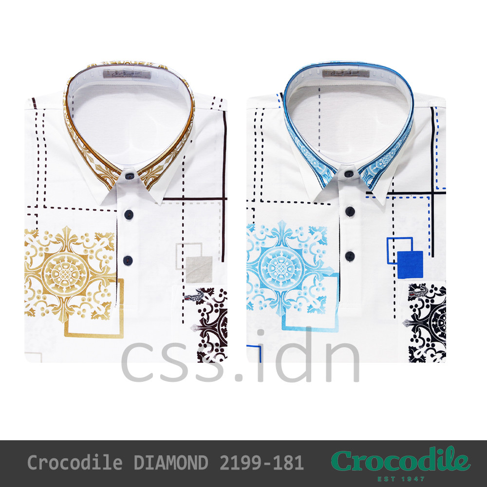 Kaos Kerah Kemeja Pria Crocodile Diamond 2199-181