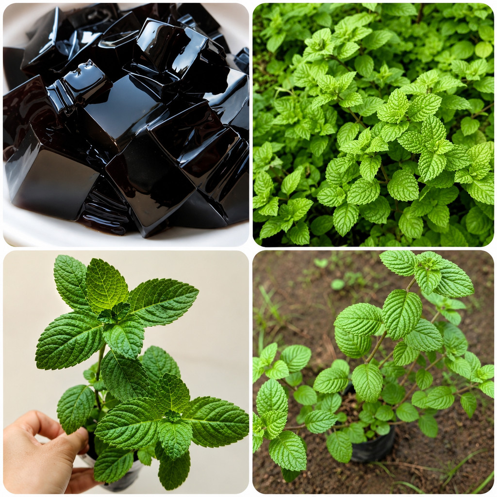 bibit tanaman daun cincau hitam/janggelan bibit cincau hitam bibit janggelan tanaman langka tanaman 